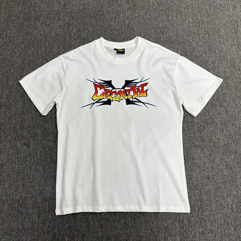 Series Printed Collection Short-Sleeved High Street Style Casual Hip-Hop Men'S And Women'S Casual Half-Sleeves - Image 3