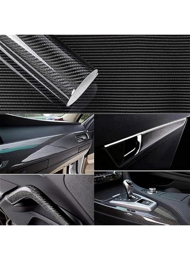 FYLX Carbon Fiber Sticker 6D Carbon Fiber Vinyl Wrapwith spatulaSelf Adhesive Car Vinyl Sticker DIY Decals For exterior and interior of motorcycles uters and automobiles152m*50cm) - Image 5