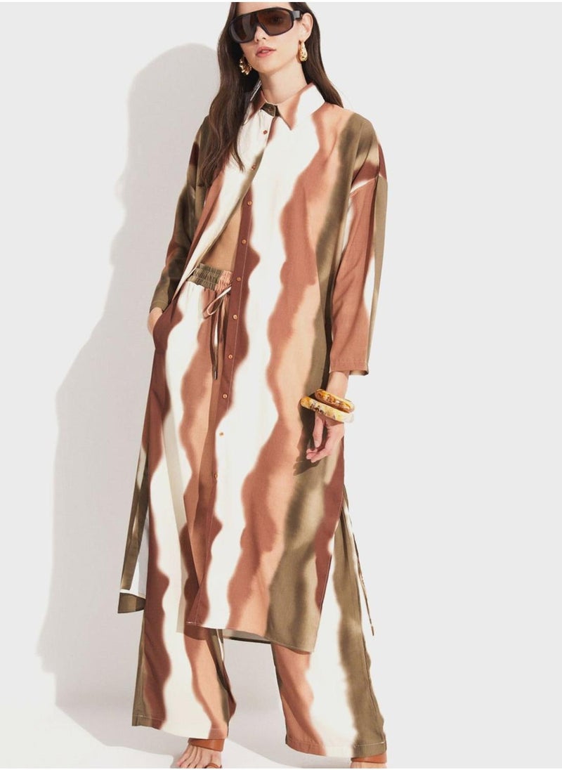JUNE - Printed Shirt Dress - Image 1