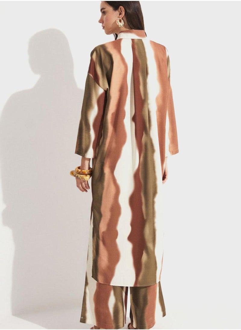 JUNE - Printed Shirt Dress - Image 1