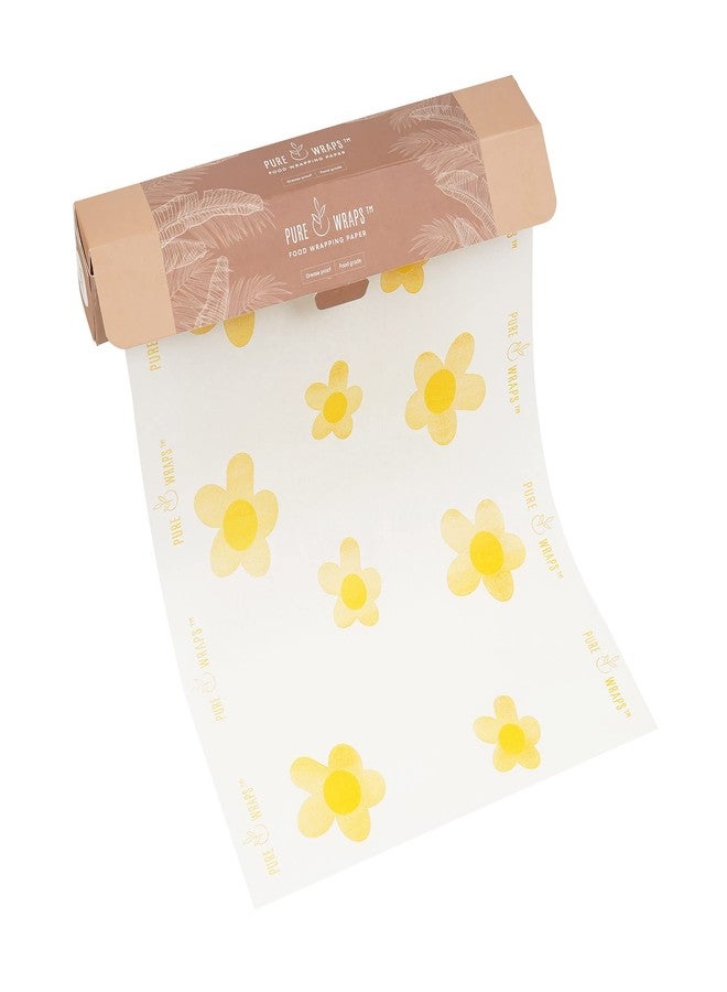 PureWraps Pure Wraps Food Wrapping Paper White (Yellow Flower Print),Eco-Friendly,Microwave Safe,Chemical Free,Butter Paper Roll, 100% Hygenic - Image 3