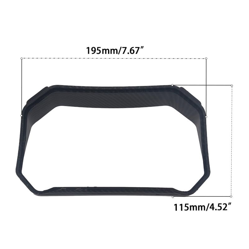DEMULAX Carbon Look Dashboard Protector - Image 2