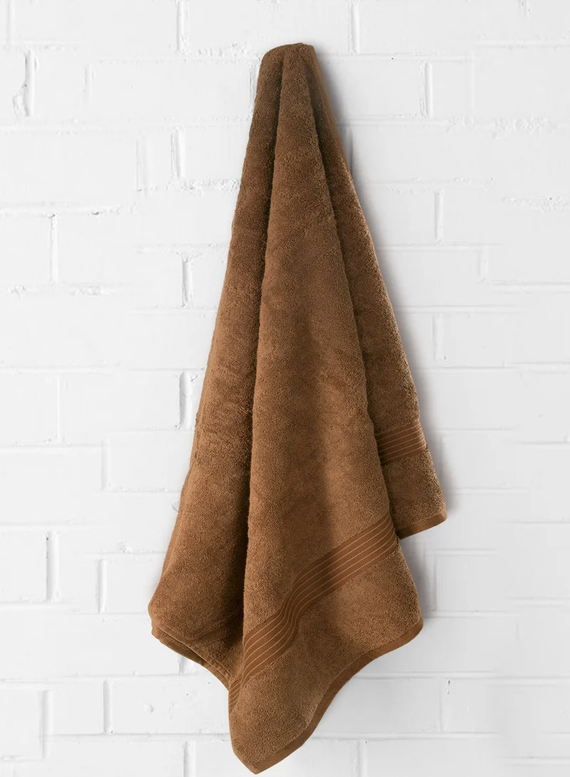 Bliss Casa 1-Piece Bath Sheets, 100% Combed Cotton 550 GSM Superior Quality Towels, Quick Dry Highly Absorbent, Thick, Soft and Hotel Bathroom Towels for Bath and Spa 90x180 cm Brown 80x190cm