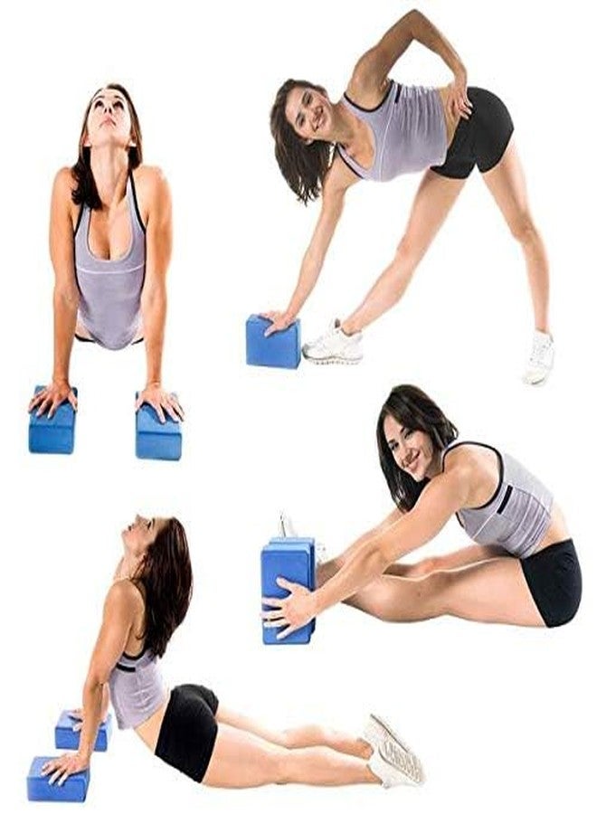 JAPTI high density EVA foam yoga block, on slip workout brick for improve poses balance flexibility support strength deepen training exercises (2 pcs/multi-color) - Image 4