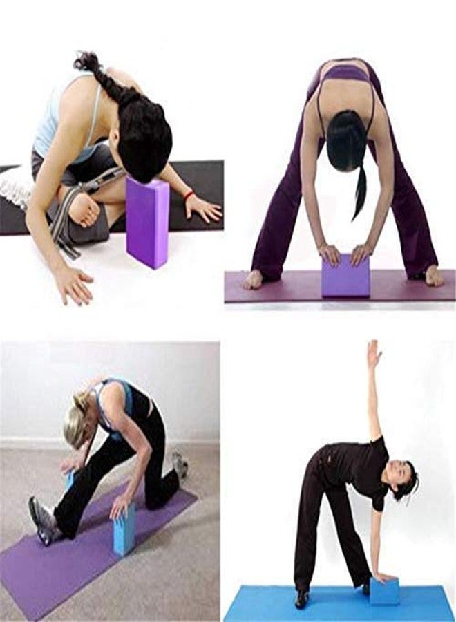 JAPTI high density EVA foam yoga block, on slip workout brick for improve poses balance flexibility support strength deepen training exercises (2 pcs/multi-color) - Image 5