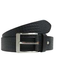 LAVERI LEATHER GENUINE LEATHER 45 MM CASUAL JEANCE BELT FOR MENS IN BLACK  - Image 1