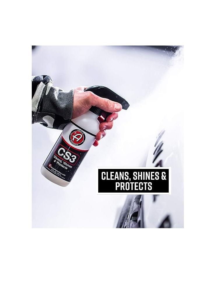 Adam's Polishes Adam’s CS3 (16oz) - Ceramic Spray Coating That Cleans, Shines & Protects | Top Coat Car Wash Polish & Paint Protectant Stronger Than Car Wax | RV Boat Motorcycle Car Detailing Waterless Wash Cleaner. - Image 2