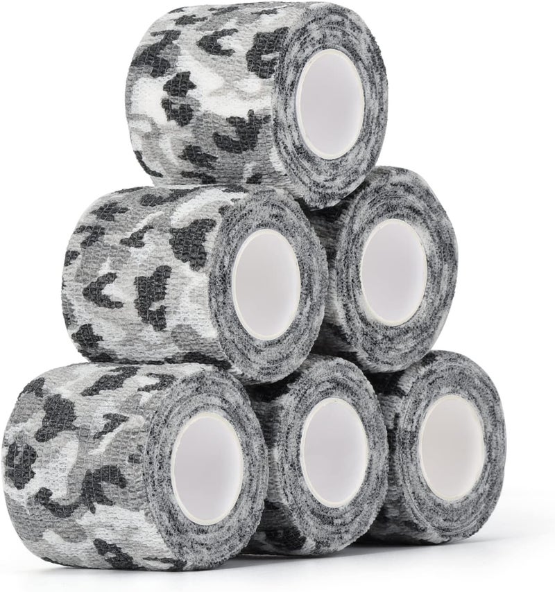 Self-Adhesive Camouflage Tape Wrap Protective Camo Form Non-Woven Stealth Camo Tape Stretch Bandage for Outdoor Camping 5CM x 4.5M - Image 1