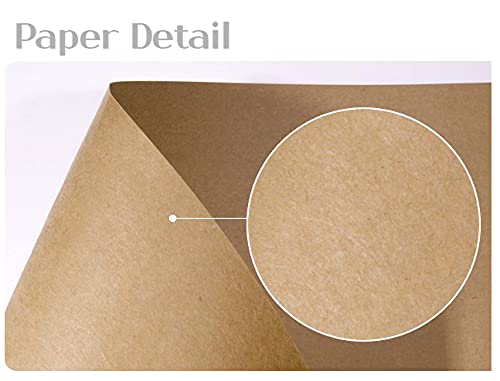 PPAPPAPPIYO Kraft Index Cards 3.5 x 2, Ultra-Thick 337gsm Ornate Frame Kraft Cardstock Gift Tags, Premium Heavyweight Cardstock,Thank You Cards,100 Pack - Image 3