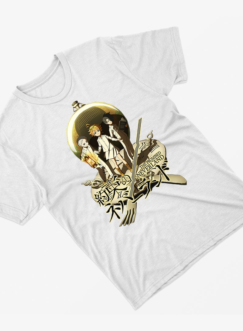 Fashion World Cotton T-shirt Printed with High-quality Anime Neverland - Image 2