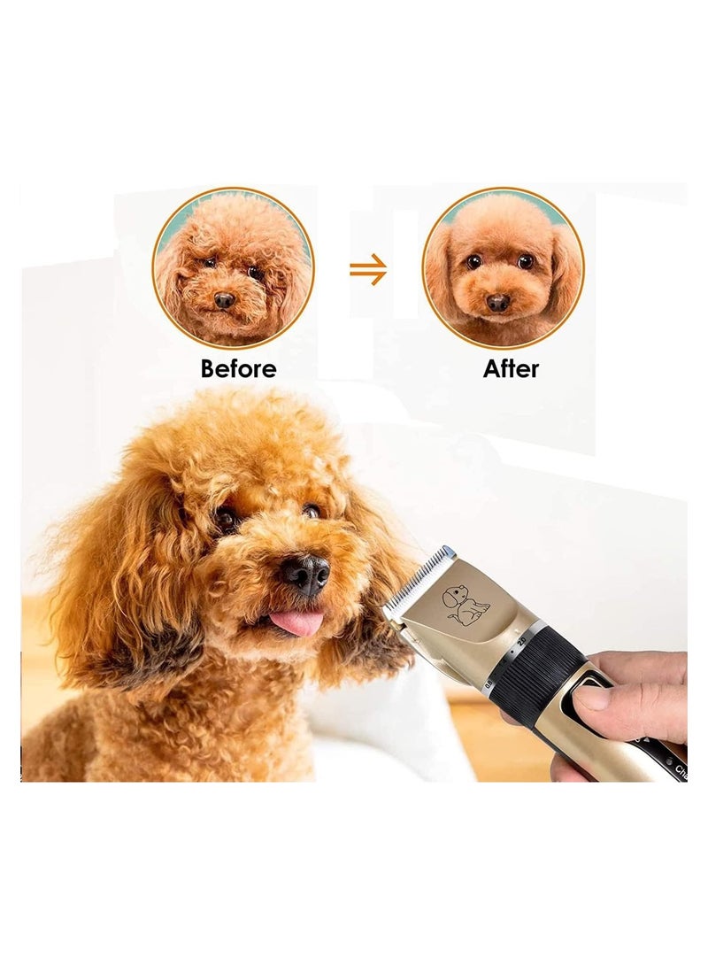 روك بو ماكينة حلاقة للكلاب، ماكينة حلاقة للكلاب، مجموعة أدوات العناية بالكلاب المحمولة، لاسلكية، مجموعة أدوات للعناية بالحيوانات الأليفة منخفضة الضوضاء مع 4 أمشاط وقماش لتصفيف الشعر وإكسسوارات احترافية للكلاب والقطط والحيوانات الأليفة الأخرى - Image 3