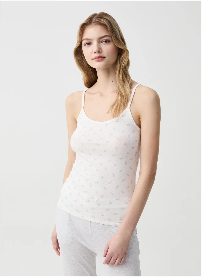 او في اس Two-pack stretch organic cotton vests