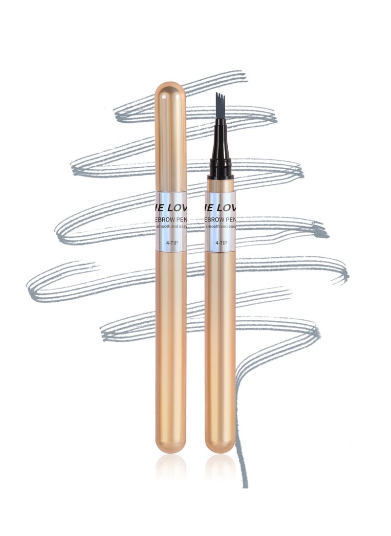 Sheloves Liquid Eyebrow Pencil Waterproof Long Lasting Four-Fork Natural Ultra Precise Sweat-Proof Non-Marking New Formula Longwear Brow Tint Brown (05)  - Image 1