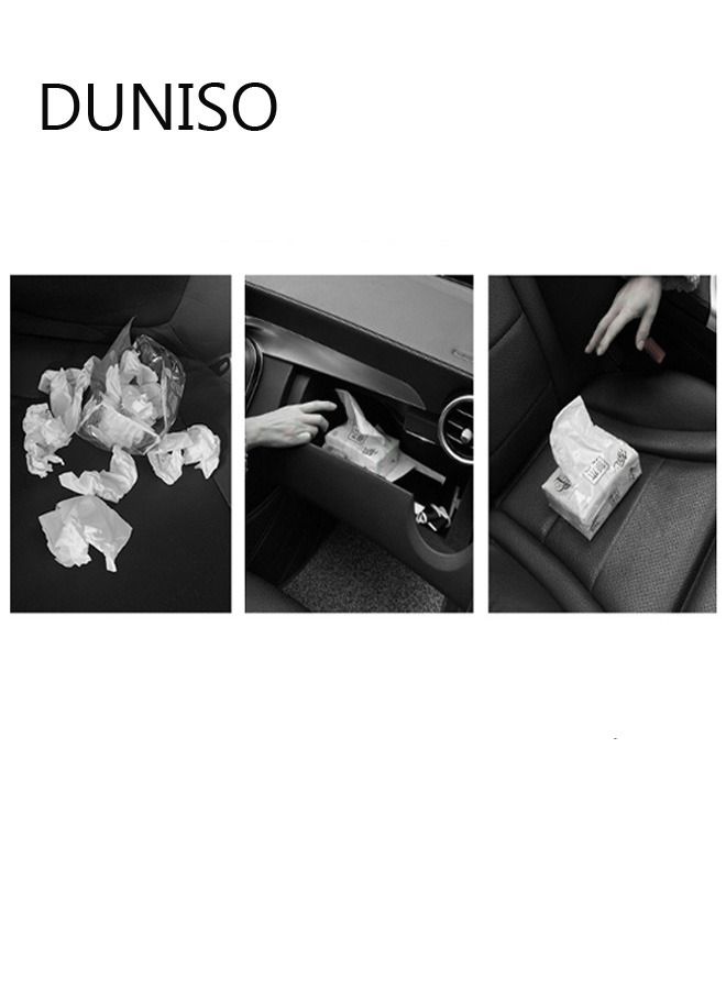 DUNISO الكرتون سيارة الشمس قناع الأنسجة حامل الصندوق منشفة ورقية غطاء صندوق المناديل المقعد الخلفي قوس المحمولة سنادات بالسيارة المنظم اكسسوارات السيارات - Image 2