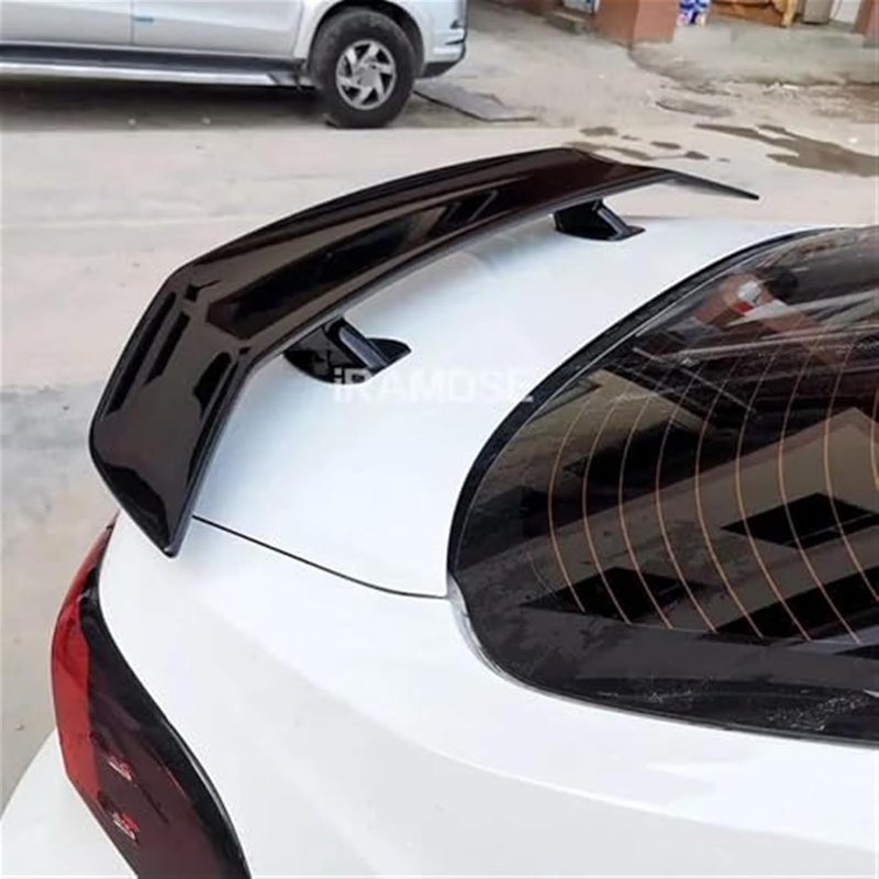 QASULER Carbon Look Rear Bumper Spoiler for Nissan Almera - Image 2