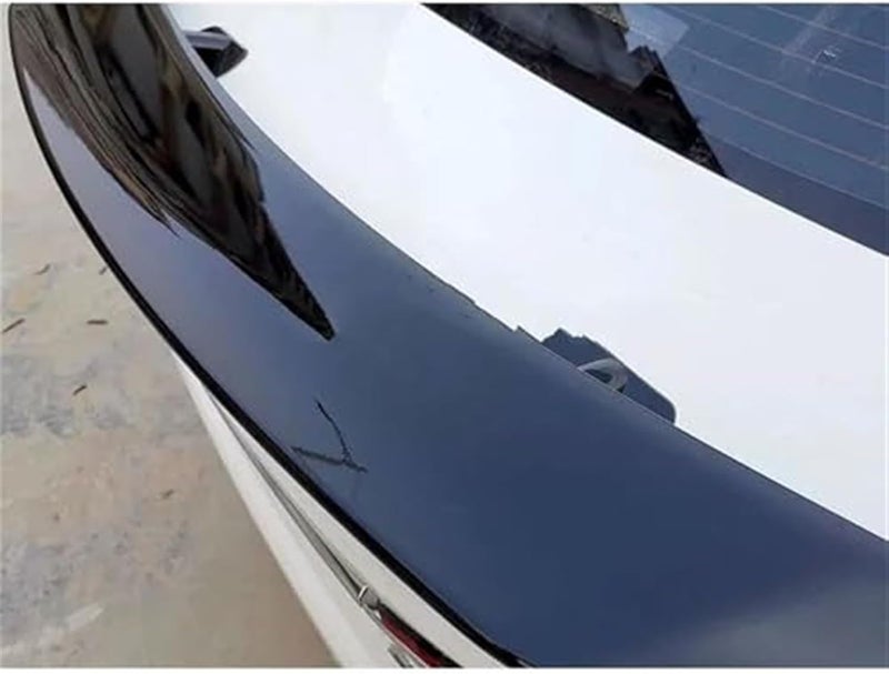 QASULER Carbon Look Rear Bumper Spoiler for Nissan Almera - Image 3