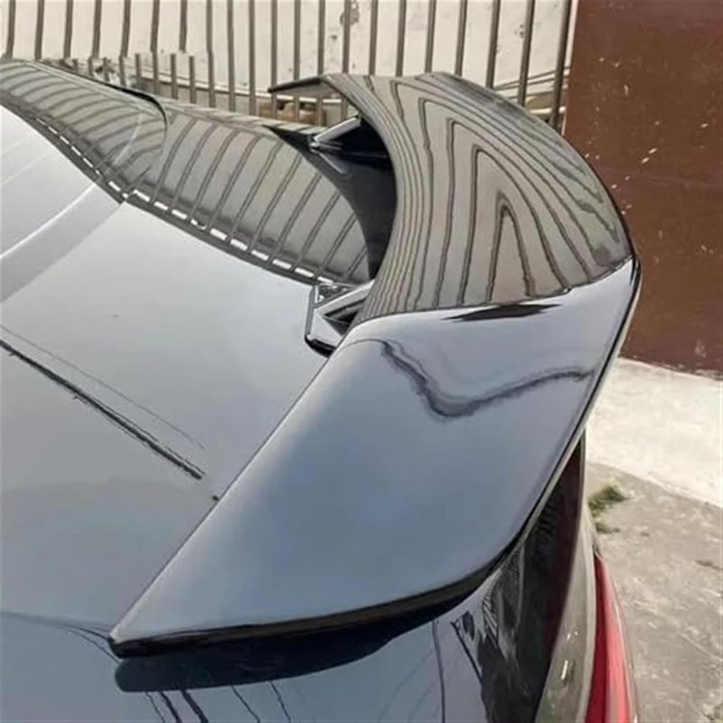 QASULER Carbon Look Rear Bumper Spoiler for Nissan Almera - Image 4