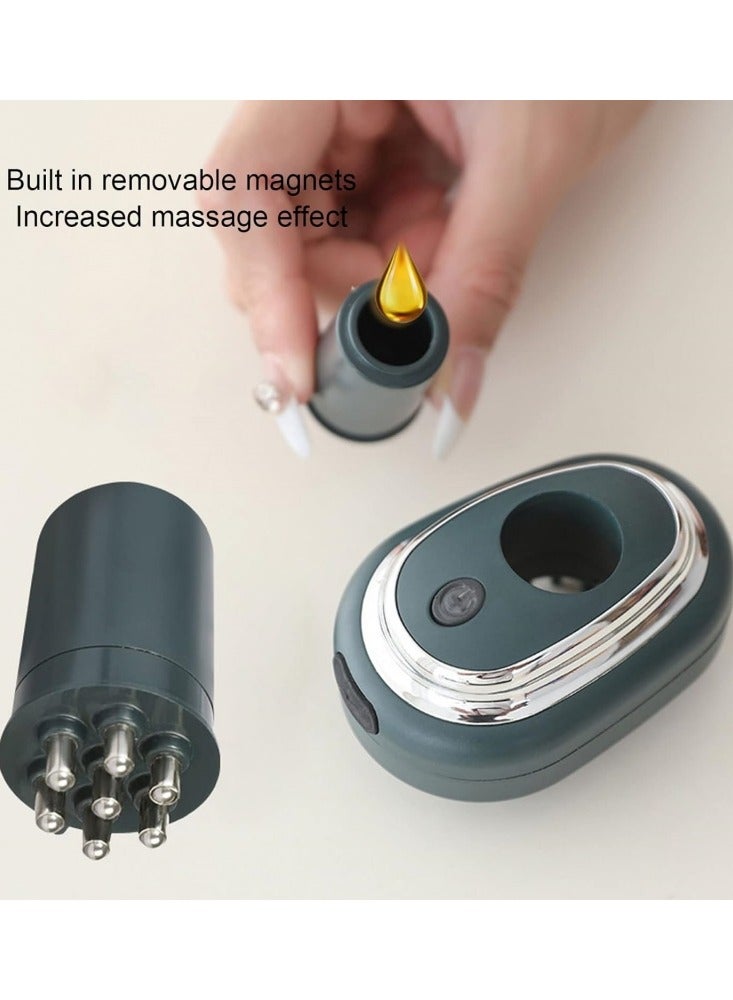 إسكدنيا اللاسلكية مدلك الرأس الكهربائية مدلك فروة الرأس 4-shift قابل للتعديل الاهتزاز الناقل التسلسلي العام القابلة لإعادة الشحن النفط مشط - Image 3