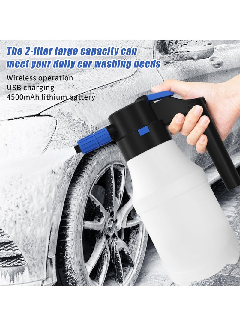 1.5L Electric Car Foam Sprayer, Pump Foam Sprayer with USB Rechargeable for Car Wash, Electric Sprayer for Home, Garden and Car - Image 5