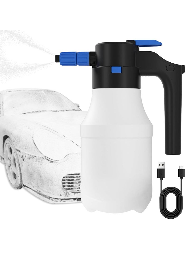1.5L Electric Car Foam Sprayer, Pump Foam Sprayer with USB Rechargeable for Car Wash, Electric Sprayer for Home, Garden and Car - Image 2