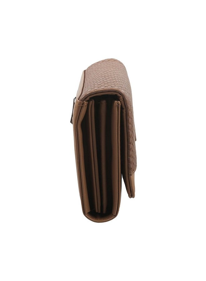 موتشي محفظة موتشي النسائية المصنوعة من مادة صناعية باللون البني قابلة للطي (مقاس واحد) - Image 4