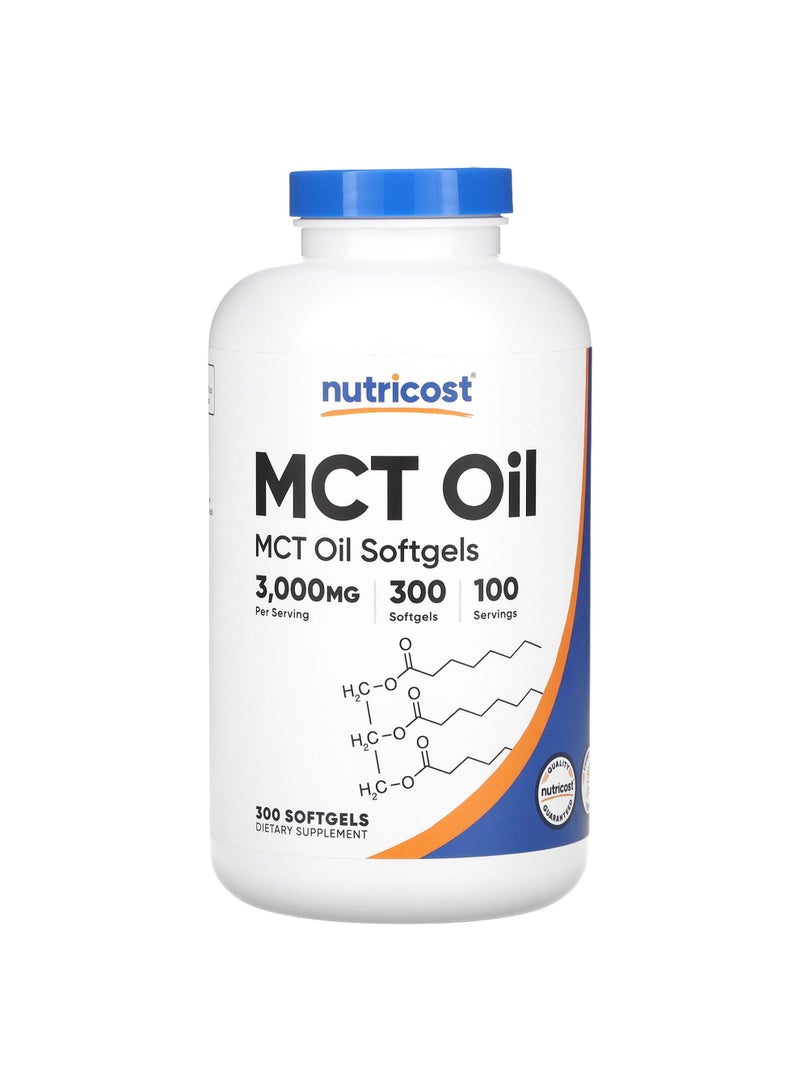 MCT Oil, 300 Softgels (1,000 mg per Softgel)