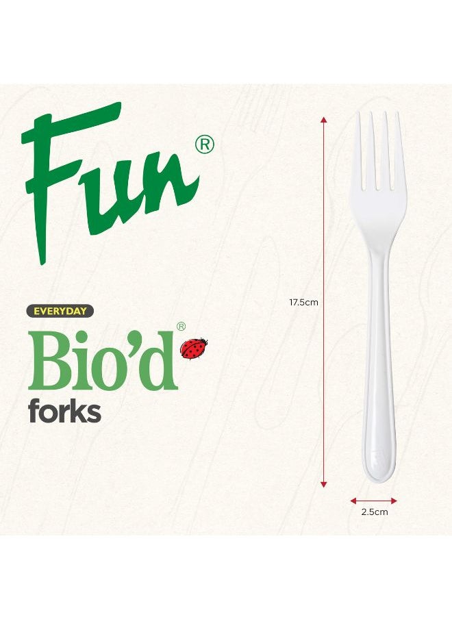 Fun Biodegradable Fork 18 Pcs  - Image 3