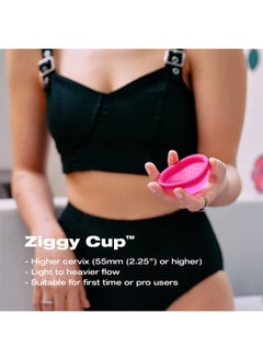 Intimina Intimina Ziggy Cup - Extra-Thin Reusable Menstrual Cup with Flat-fit Design  - Image 3