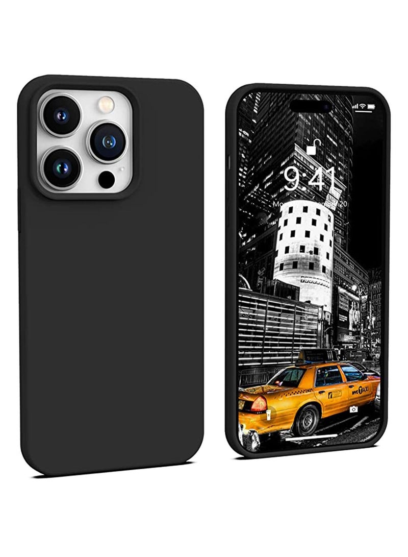 iPhone 14 Pro Case (6.1 inch), Liquid Silicone Slim Shockproof Bumper Protective Phone Cover with Anti-Scratch Soft Microfiber Lining for 14 Pro Accessories with Comfortable Touch Feeling  - Image 1