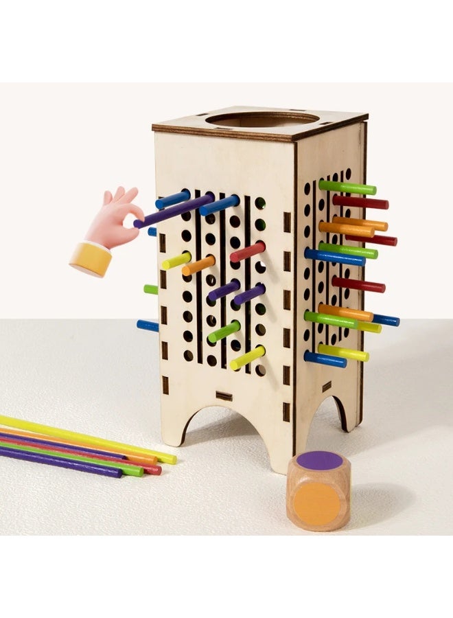 F.A.M.S 2-in-1 Wooden Stick Drawing Game for Kids | Educational Balance & Color Matching Toy | Montessori Sensory Coordination Game | Safe Water-Based Paint | Indoor Family Game for Boys & Girls - Image 2