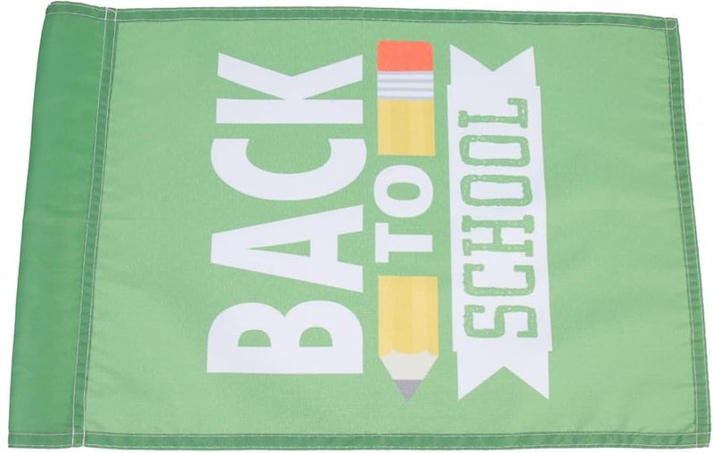 Double Sided Back To School Garden Flags 2 Pack Outdoor Yard Decor Banner - Image 1