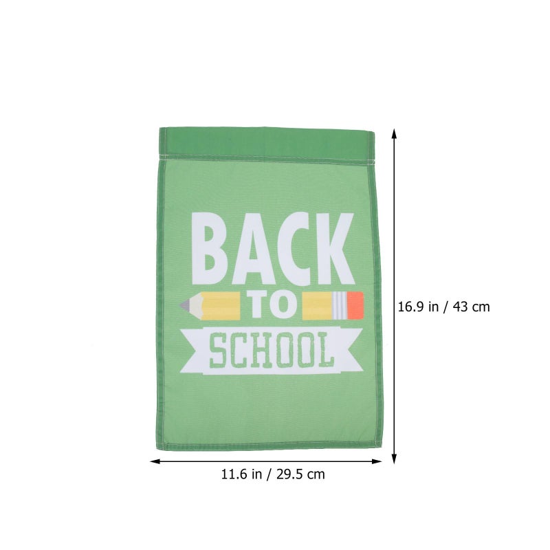 Double Sided Back To School Garden Flags 2 Pack Outdoor Yard Decor Banner - Image 3