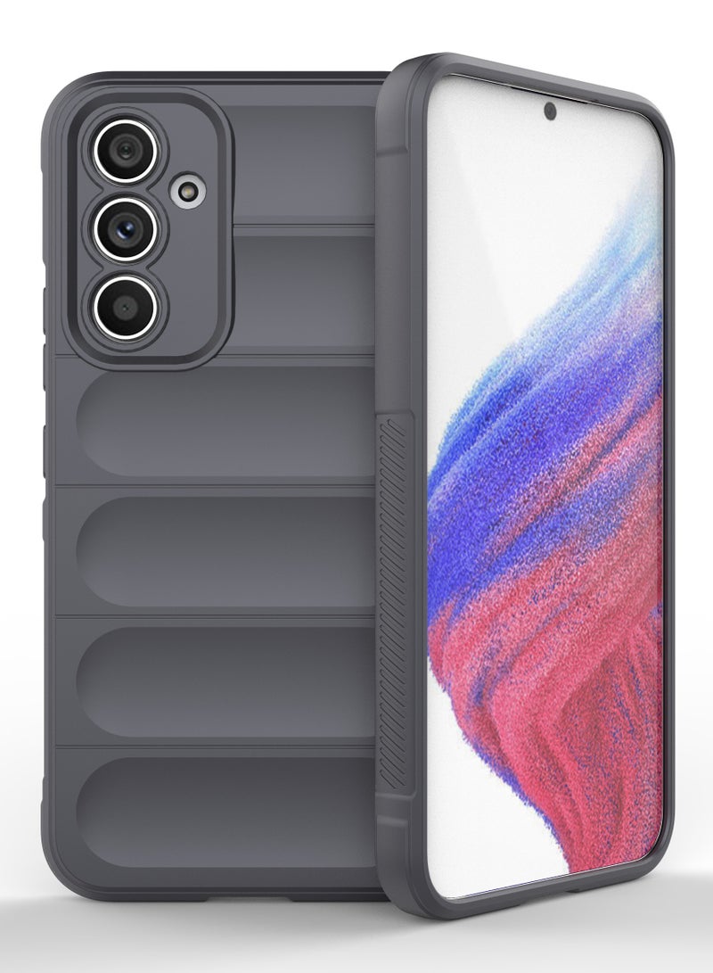 UNBLACK Compatible With Samsung Galaxy A54 Magic Case Back Cover (Dark Grey)