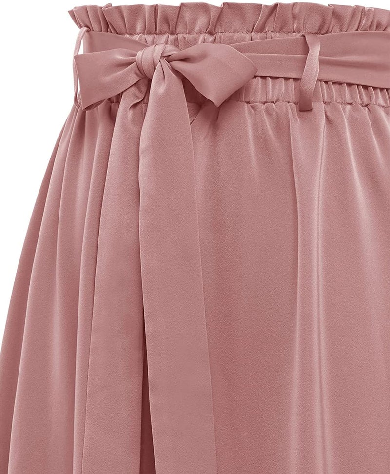 JANAK Women Midi Satin Fabric Skirt 574 (Peach) - Image 3