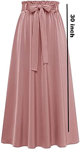 JANAK Women Midi Satin Fabric Skirt 574 (Peach) - Image 2