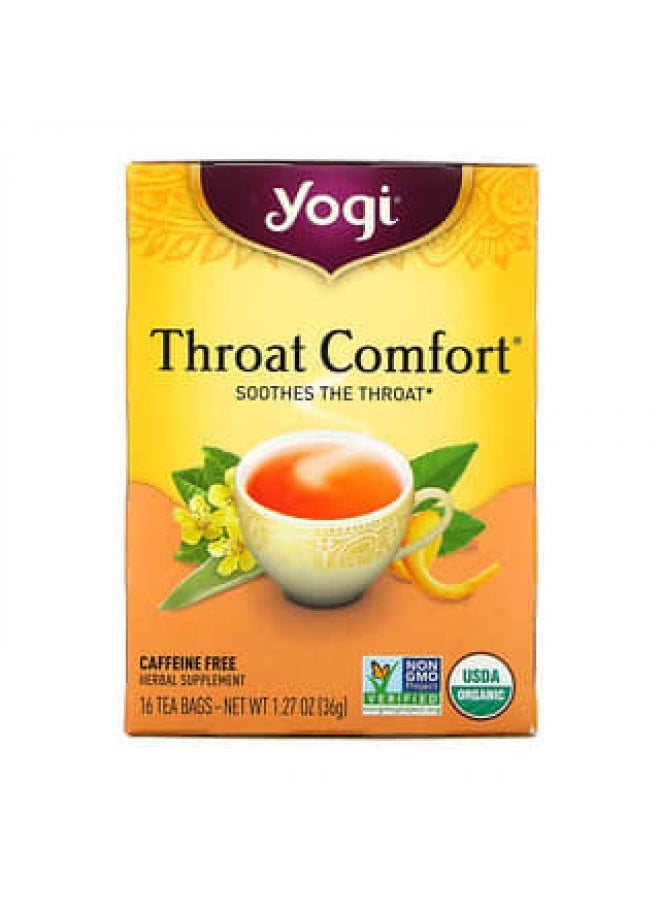 Yogi Tea Yogi Tea, Throat Comfort, Caffeine Free, 16 Tea Bags, 1.27 oz (36 g)  - Image 3