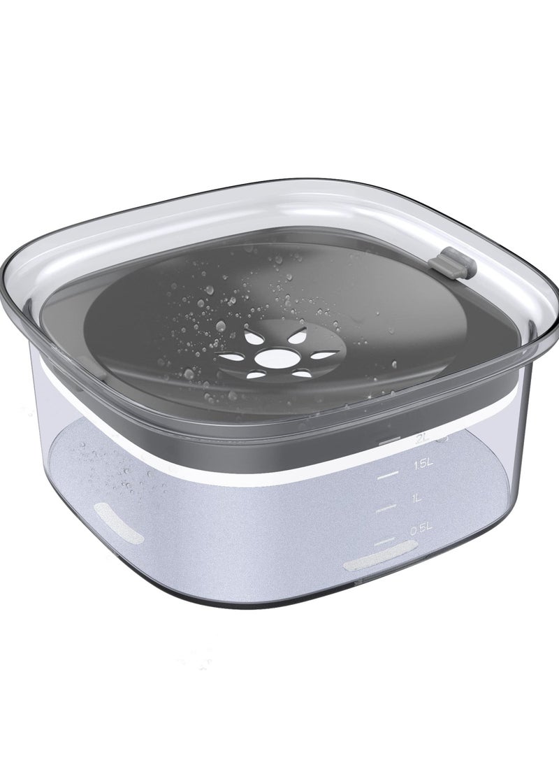 Excefore Large Capacity Dog Water Bowl, No Spill Water Bowl for Dogs,  Dog Food Water Bowl Slow Water Feeder, Suitable for Vehicle Carried Travel Drinking Water Bowl for Dogs, Cats - Image 1