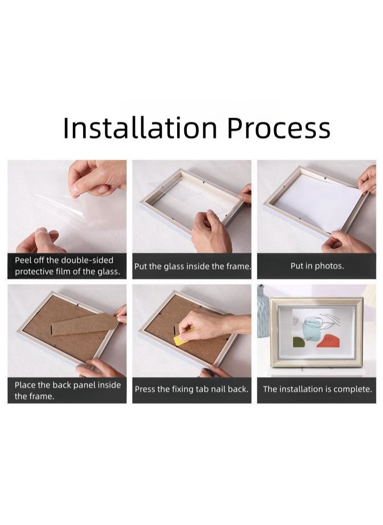 Generic Pack of 2, A3 Photo Frame, Minimalist Rectangular Photo Picture Frame, 29.7x42centimeter, Black  - Image 5