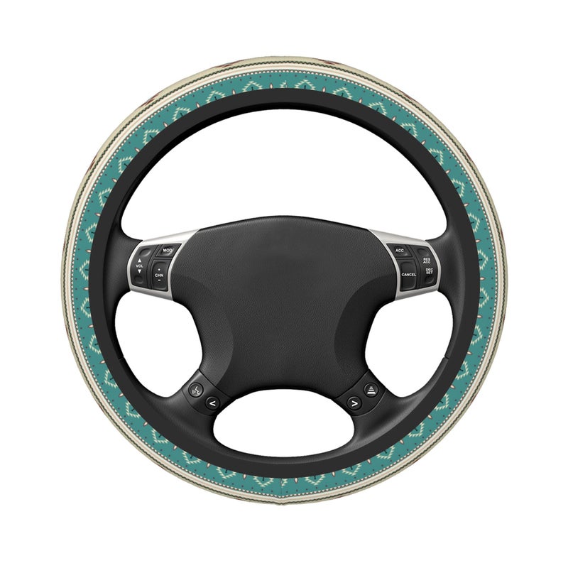 BEIANSHUO Western Steering Wheel Cover Cute Universal 15 Inch Car Accessories Protector for Women Fit Auto SUV Sedan Vans Trucks - Image 2