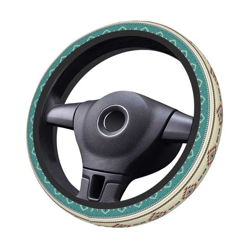 BEIANSHUO Western Steering Wheel Cover Cute Universal 15 Inch Car Accessories Protector for Women Fit Auto SUV Sedan Vans Trucks - Image 4