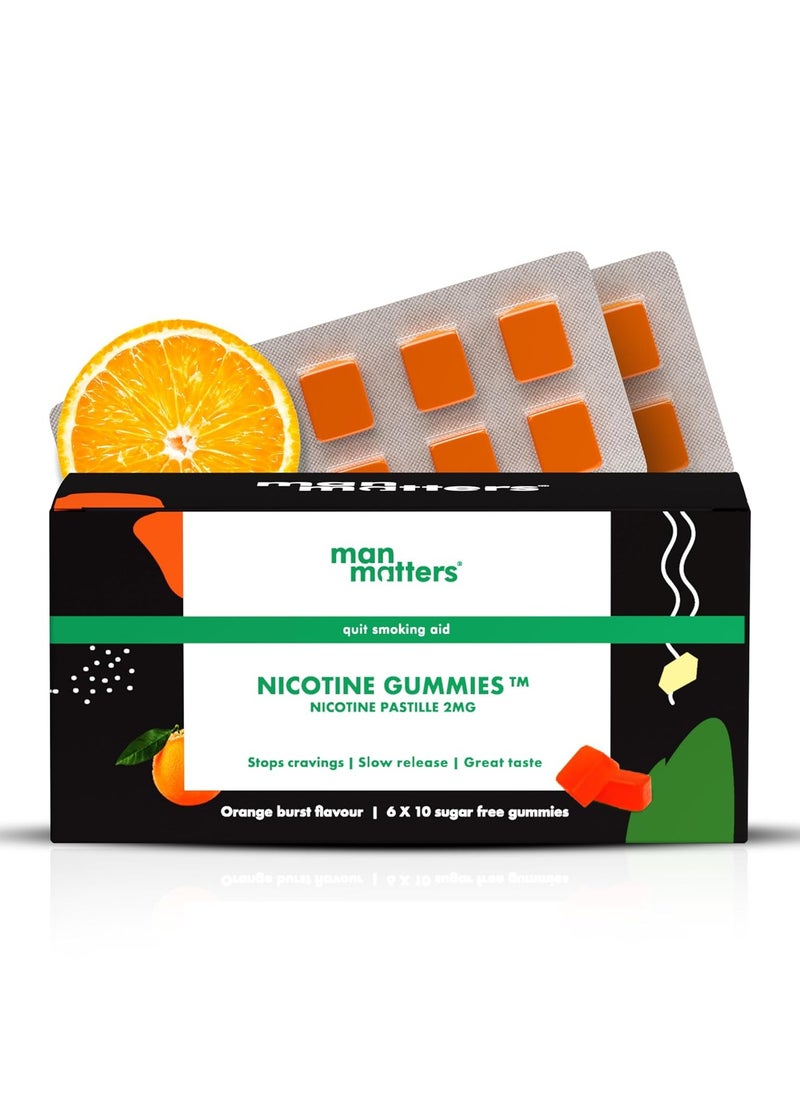 Man Matters - Man Matters Sugar Free Nicotine Gummies 2Mg Refreshing Mint Flavor Non-Habit Forming 60 Gummies - Image 1