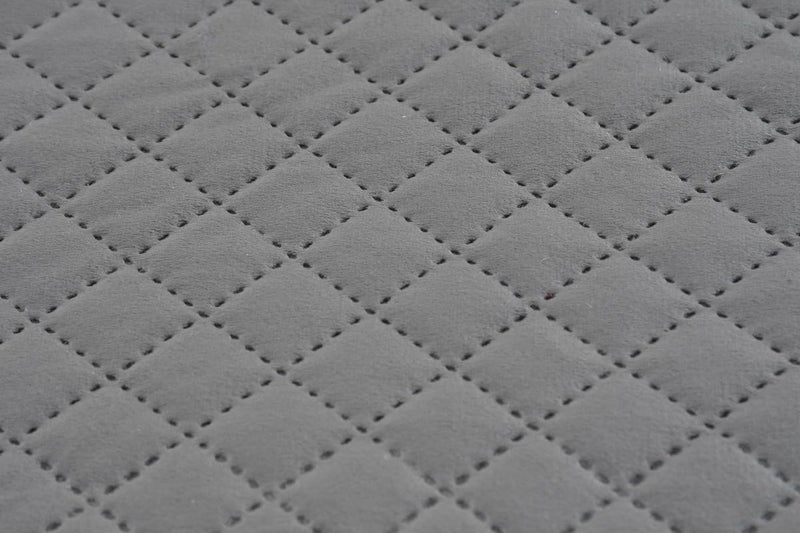 Hardeep 200TC Solid Quilted Velvet Bed Runner Scarf with Matching Cushion Covers/Slipcover Mattress Protector/Bed Linen Scarf/Decorative Set for Bedrooms/Hotel Rooms/Guest Rooms (Grey) - Image 3