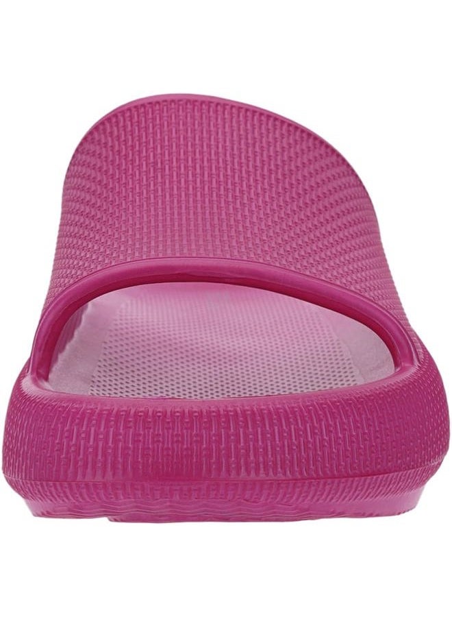 BRONAX Pillow Slippers for Women and Men | Shower Bathroom Sandals | Extremely Comfy | Non-Slip & Cushioned Thick Sole, Rose Red, 6-7 Women/4.5-5.5 Men - Image 3