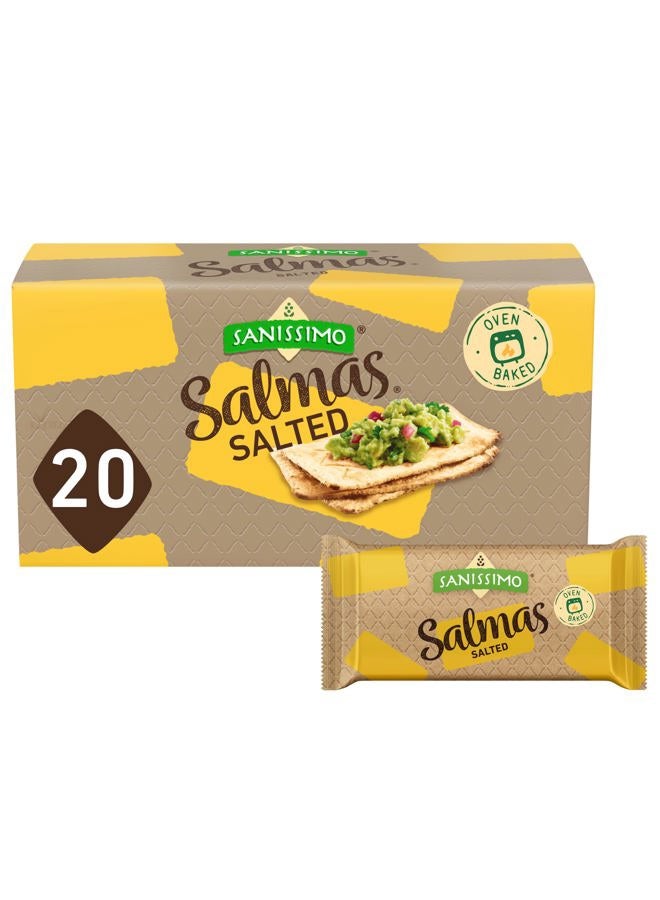 Sanissimo Salmas Salted, 20 packs of 3 Crackers, Oven Baked Corn Crackers, Gluten Free, Non GMO, Kosher Certified - Image 1