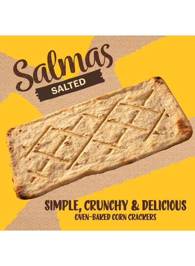 Sanissimo Salmas Salted, 20 packs of 3 Crackers, Oven Baked Corn Crackers, Gluten Free, Non GMO, Kosher Certified - Image 2