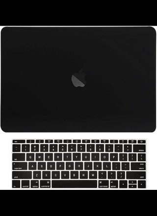 Macbook Pro 13 WITH Touch Bar (Release 2017 & 2016) 2 in 1 Bundle, Rubberized Hard Case Cover + Matching Color Keyboard Cover for MacBook Pro 13-inch A1708 without Touch Bar - Black - pzsku/ZD80F14415AD0287CFEB4Z/45/_/1692717509/93d3f659-65a4-456d-97bd-3a6288996aec