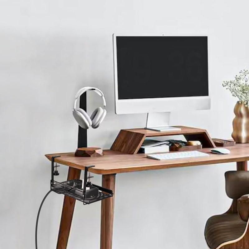 Azelf Under Desk Cable Management Tray Organizer for Wire Management Super Sturdy Desk Cable Rack Standing Desk Cable Management - Image 5
