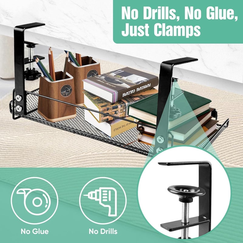 Azelf Under Desk Cable Management Tray Organizer for Wire Management Super Sturdy Desk Cable Rack Standing Desk Cable Management - Image 3