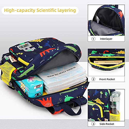 willikiva 3D Dinosaur Backpack Toddler Backpacks for Boys and Girls Kids Backpack Waterproof Preschool Safety Harness Leash (Roar) - Image 4