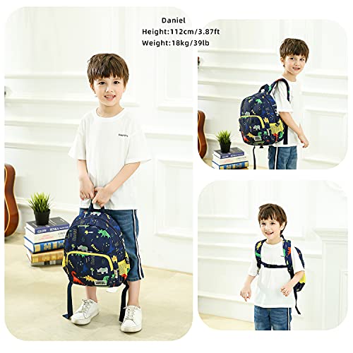 willikiva 3D Dinosaur Backpack Toddler Backpacks for Boys and Girls Kids Backpack Waterproof Preschool Safety Harness Leash (Roar) - Image 2